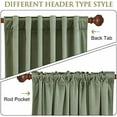 thumbnail image 2 of Velvet Curtains 84 inches Long - Sage Green Decorative Drapes Room Darkening for Living Room, Solid Green Curtains Thermal Insulated for Party/Hotel Hall, W62x L84, 2 Panels, 2 of 8