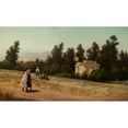 thumbnail image 3 of Ernest Étienne Narjot 14x10 Black Modern Framed Museum Art Print Titled - Schoolchildren in Marin, California (1885), 3 of 5