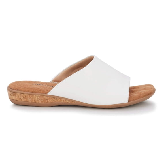 Walking Cradles Wc Cam Women Slip-on Sandal In White Cashmere Leather