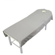 Massage Table Sheet With Face Hole Washable Reusable Massage Table Cover