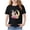 Black, variant on Kids Graphic Print Short Sleeve Tee - Rabbit Bunny Design Cotton T-Shirt for Boys Girls Orange 11-12 Years