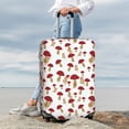 thumbnail image 4 of Uemuo Red Mushroom Printed Washable Luggage Cover - Fashion Suitcase Protector Fits 18-32 Inch Luggage -, 4 of 9
