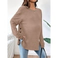 thumbnail image 6 of Women'S Maternity Shirt Long Sleeve Maternity T-Shirt Sport Top Tunic Top Mom Outfit Khaki M, 6 of 10