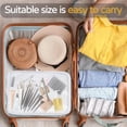 thumbnail image 5 of Zippered Clear Hard Cases for Snacks,3Pcs Travel Makeup Cosmetic Bag, Portable Waterproof Organizer Bin for Toy Storage,Organizer Bags, 5 of 6