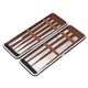 thumbnail image 1 of 7pcs astilla profesional de acero inoxidable pedicura manicura cutícula removedor kit conjunto de herramientas, 1 of 8