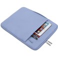 thumbnail image 5 of MOSISO Laptop Sleeve Briefcase for MacBook Air 13 M3 A3113 M2 A2681 M1 A2337 A2179 A1932/Pro 13 M2 M1 A2338 A2251 A2289 A2159 A1989 A1706 A1708, Polyester Notebook Case Bag, Pastel Blue, 5 of 6