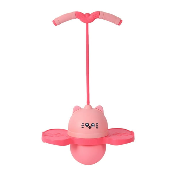 Pelota de salto Pogo, juguete de salto alto, ejercicio para niños, niñas, niños, adultos, divertido, para saltar. Rosa
