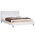 thumbnail image 2 of Barbara Full Bed with Crystal Button Tufting in White, 2 of 2