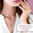 thumbnail image 4 of Real Natural Purple Amethyst Necklace for Women 24" with Lobster Clasp - Healing Crystal Necklaces for Women with Flower Wrapped Pendant Amethyst Jewelry Birthday Christmas Gifts, 4 of 6