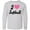 AC-Heather Grey, variant on I Love Softball Girls Sports Long Sleeve Youth T-Shirt