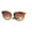 tortoise brown, variant on Womens Boyfriend Horn Rim Keyhole Retro Designer Sunglasses Black