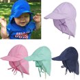 thumbnail image 3 of Sombrero de natación con sopa de protección sor para ños y ñas, transpirable y de secado rápid bebés S Zulema Sombrero de protección solar para niños, 3 of 8