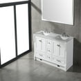 thumbnail image 2 of Eviva Booster 72 inch Double Sink Vanity in White with White Carrara Marble Countertop, 2 of 5