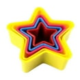 thumbnail image 2 of Plastic Cookie Cutter Color Set (Random Colors) Star Shape, Cookie Cutter Set Cutter Set Multi Size Sandwich Fondant Cake Vegetable Shapes Cutter Set, 2 of 4