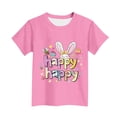 thumbnail image 5 of Auroural Girls Clothes 10-12 Shirts Pullover Children'S Easter Printed Rabbit Printed Tshirt Easter Shirt Short Sleeved T-Shirt Round Neck Short Sleeved Casual Versatile for Kids, 5 of 5