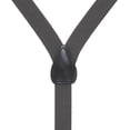 thumbnail image 3 of Suspender Store Mens Grey Jacquard Suspenders - Checkered Button Grey 48" for 5'9" to 6'2" tall, 3 of 4