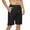 Black, variant on HAOMEILI Men's Shorts Casual Classic Fit Drawstring Summer Beach Shorts with Elastic Waist and Pockets