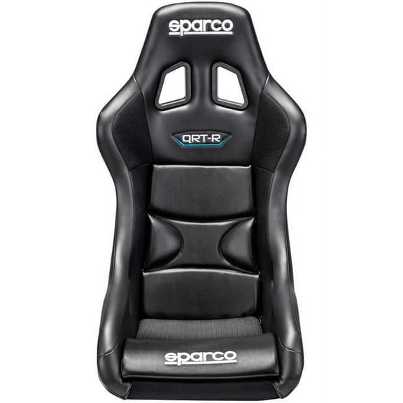Sparco 008012RNRSKY QRT-R 2019 Competition Seat, Vinyl Black