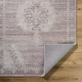 thumbnail image 5 of Hauteloom Alafin Bohemian Hand Tufted Vintage Medallion Area Rug - Oriental Fade Look Traditional Carpet for Living Room, Bedroom, Dining Room - Dusty Rose, Blush, Cream - 8' x 10', 5 of 7