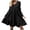 Black, variant on Chbgutlmr Ruffled Dresses for Women Long Sleeve V Neck Knee Length Dress Casual Summer Flowy A-Line Dress
