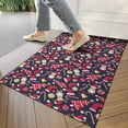 thumbnail image 4 of Dark Blue Christmas Pattern Door Rugs,Washable Non Slip Door Mats Indoor,Decorative Door Mats,Entry Mat Indoor for Entrance,Bedroom,Kitchen,Bathroom,17"x30", 4 of 6