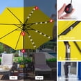 thumbnail image 3 of JUSTLET 11' Outdoor Patio Market Solar Umbrella w/ LED Lights for Garden, Yellow, 3 of 6