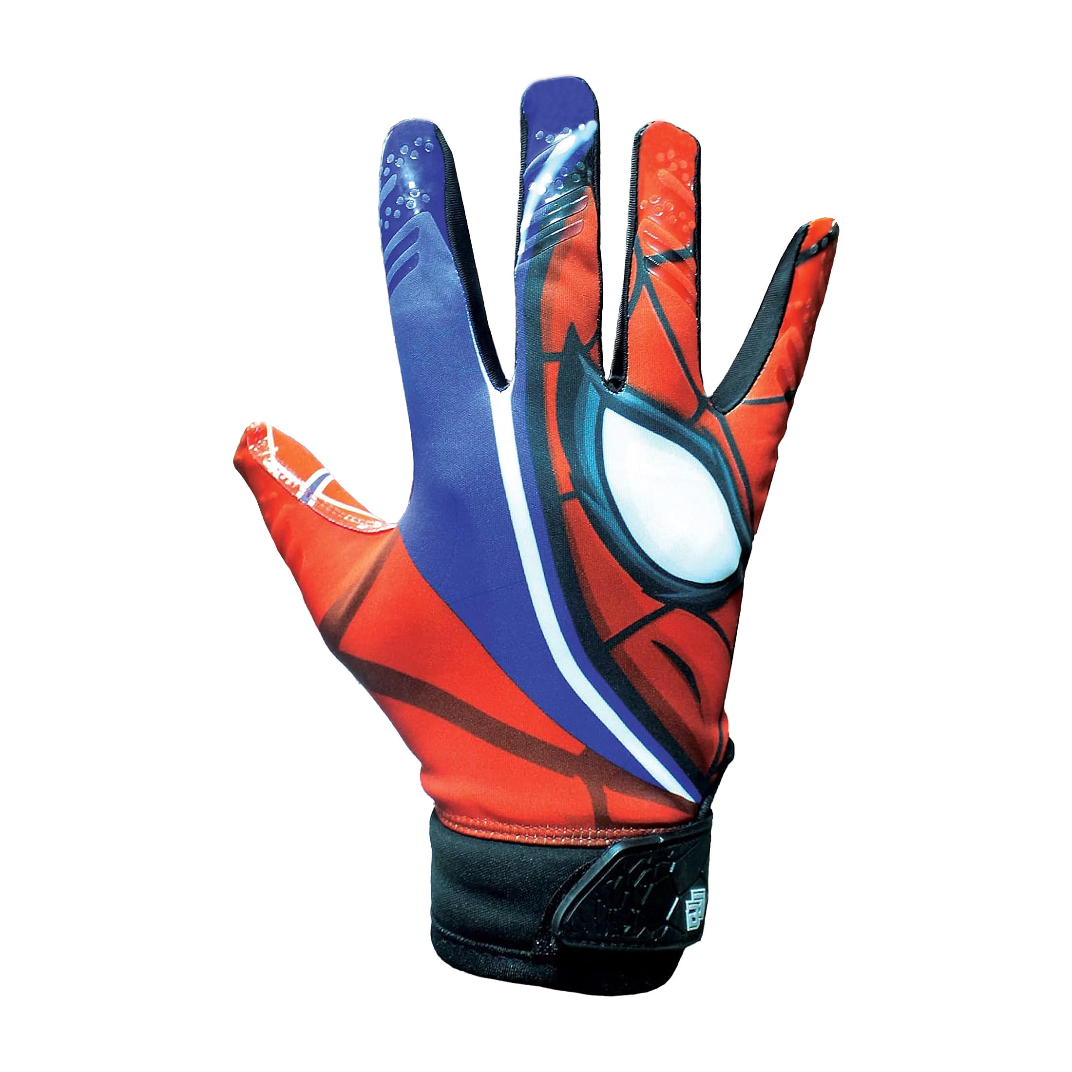 Lupine Spider Football Gloves Tacky Grip Super Sticky Receiver 1-Pack Youth XS-S