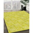 thumbnail image 3 of Ahgly Company Machine Washable Indoor Square Transitional Banana Yellow Area Rugs, 4' Square, 3 of 7