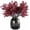 Dark Red, variant on Babys Breath Silk Artificial Flowers 6 Bundle European Fake Plants Decor Wedding Party Fall Stems Decoration Bouquets DIY Home Garden (Beige Brown-6pcs)
