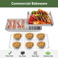 thumbnail image 2 of Stainless Steel Bakeware Set 9" X 7" X 1" Oven Safe Cooking & Baking, 2 of 7