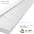 thumbnail image 2 of Ekena Millwork 15"W x 65"H True Fit PVC Single Panel Chevron Modern Style Fixed Mount Shutters, White (Per Pair - Hardware Not Included), 2 of 9