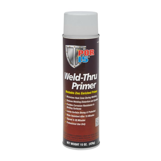 Por 15 Paint Primer 41418 Base Coat/Weld Through Primer; For Use On Steel/Aluminum/Stainless Steel/Brass And Primed/Painted Surfaces; 15 Ounce Aerosol Can; Single
