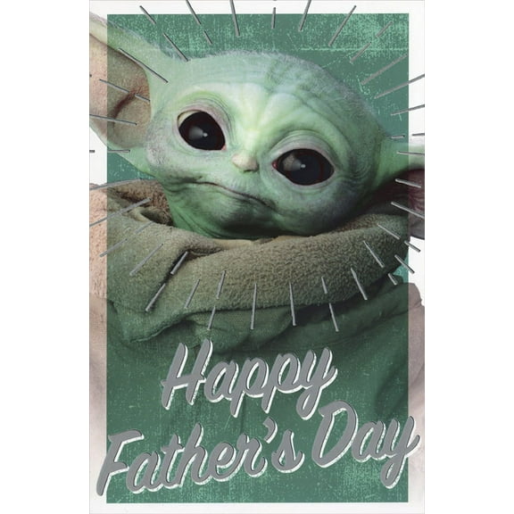 Baby Yoda Closeup Oversized Star Wars Father's Day Card