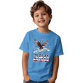 thumbnail image 5 of Kid's 250th Anniversary Print Shirt Bald Eagle and USA Flag Patriotic Tshirt for Girls Boys 4th of July Memorial Day 1-13 Years, 5 of 6