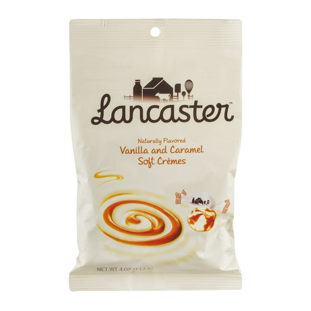 Lancaster Vanilla And Caramel Soft Cremes, 4Ounce Bags, 4.0 Oz