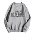 thumbnail image 3 of A Thrill Of Hope The Weary World Rejoices Sweatshirts for Women Long Sleeve Crewneck Christmas Sweatshirt Pullover Tops, 3 of 5