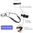 thumbnail image 3 of Adjustable Sports Glasses Straps,4 Pcs Child Glasses Elastic Bands,Eyeglasses Holder Straps,No Tail Eyeglass Straps for Child,Toddler Eyewear Retainers for Boys and Girls (Black), 3 of 7