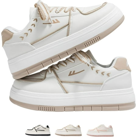 New versatile spring and autumn breathable board shoes  thick soled casual sports shoes Fashion Chunky Sneakers for Women Trendy Casual Aesthetic Walking Dancing Shoes