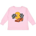 thumbnail image 3 of Inktastic Number Three Race Car Boys or Girls Long Sleeve Toddler T-Shirt, 3 of 5