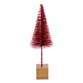 thumbnail image 3 of Vickerman 8"-10"-12" Red Sisal Bottle Brush Tree Set, Set of 3, 3 of 4