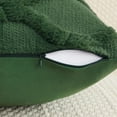 thumbnail image 4 of decorUhome Decorative Throw Pillow Covers 24x24 Set of 2, Soft Plush Faux Fur Wool Pillow Covers for Couch, Forest Elf, 4 of 8