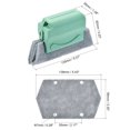 thumbnail image 3 of Ranura Espacio Limpieza Cepillo Herramientas Mano con 4 Extra Repuesto Almohadillas para Ventana Pista Gris Claro Azul Paquete de 2 Unique Bargains cepillos de limpieza, 3 of 5
