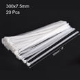 thumbnail image 2 of Uxcell Cable Zip Ties Adjustable Cable Tie 12 Inch Releasable Nylon Wire Slipknot Strap White 20pcs, 2 of 5