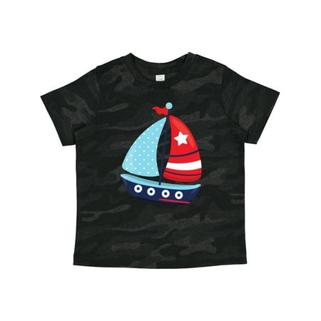 

Inktastic Sailing Boat Sailor Sailing Sails Boat Ship Gift Toddler Boy Girl T-Shirt