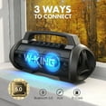 thumbnail image 4 of W-KING Portable Bluetooth Speaker, black, 4 of 10