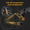 thumbnail image 6 of Jasion X-Hunter Electric Bike for Adults, 750W Motor Electric Bicycle with 48V 13AH Removable Battery, 20" x4.0 Fat Tire Folding Ebike, Full Suspension, 7-Speed Bicycles, 6 of 8