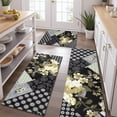 thumbnail image 2 of Pioneer Flower Floral Print Pattern Kitchen Rugs Sets Of 3,Kitchen Runner Rugs Non Skid Washable,Decorative Kitchen Floor Mats for Kitchen,Sink,Laundry,17"x30"+ 17"x47" + 17"x59", 2 of 6