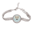 thumbnail image 1 of Pulsera de tobillera Unbranded Cara larga White Saluki joyería de diamantes, 1 of 3