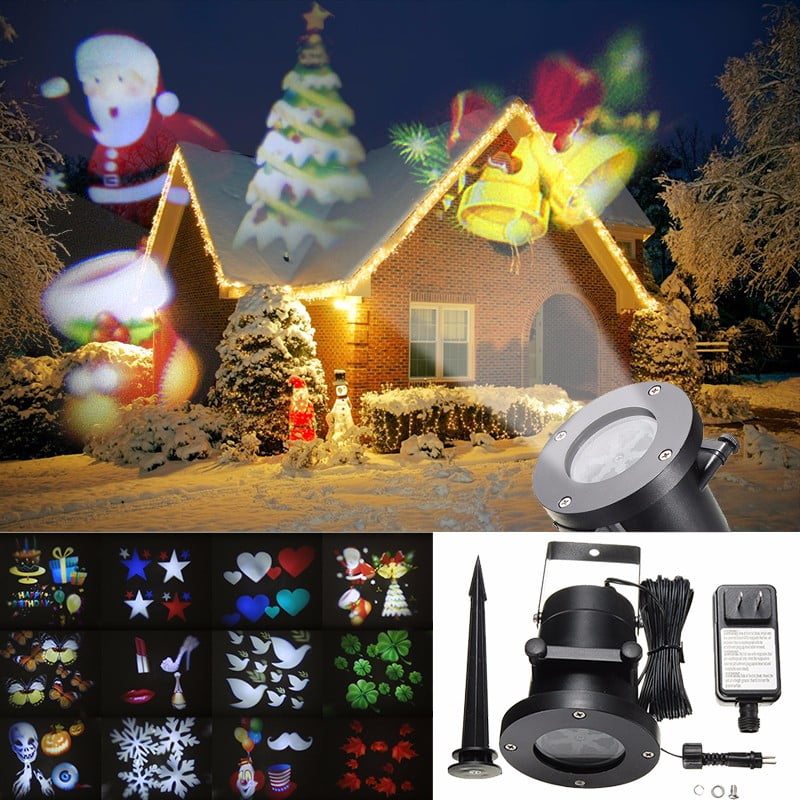 Christmas LED Moving Laser Projector Light Xmas Party Outdoor Landscape Lamp New 