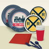 Rustic Railroad Party Pack for 8